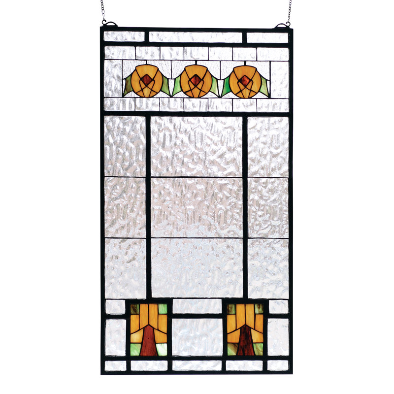 Aurora Dogwood Stained Glass Window