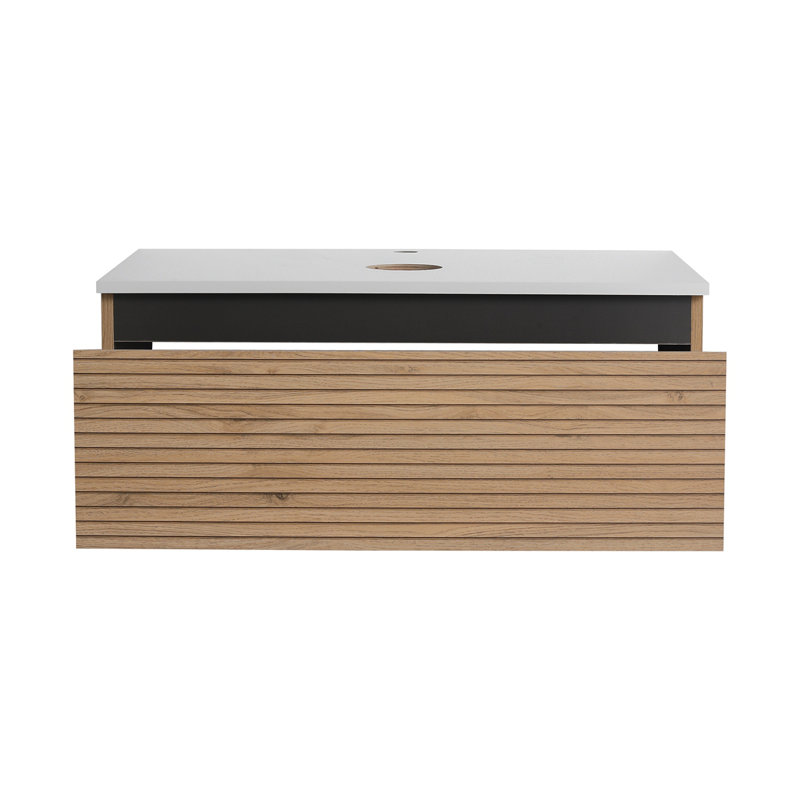 30'' Wall-Mounted Bathroom Vanity & 1-Soft-Close Drawer (Excluding Sink), 30"