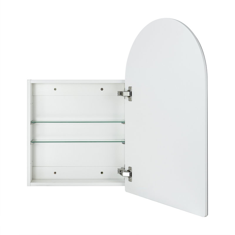 Emra W H Frameless Medicine Cabinet Mirror 2 Adjustable, 30" H x 20" W x 4.72" D