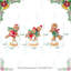 Décoration de table de Noël en résine représentant des bonshommes en pain d'épice skiant, 15 cm de hauteur