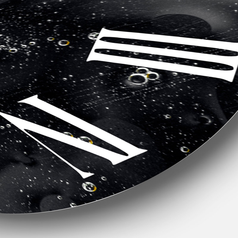 Mariage de jaune et de noir - Horloge murale moderne, Grand