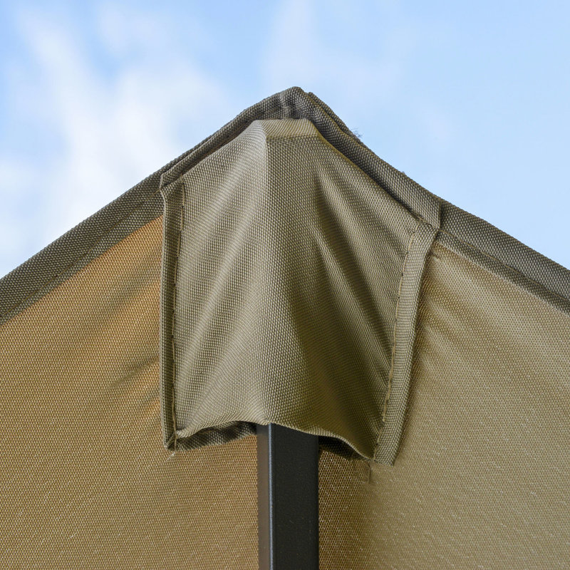 Parasol de patio extérieur 15 pi, parasol rectangulaire en acier, protection solaire double face, manivelle sans effort, parasol rectangulaire café de fabrication, bloquant, simple