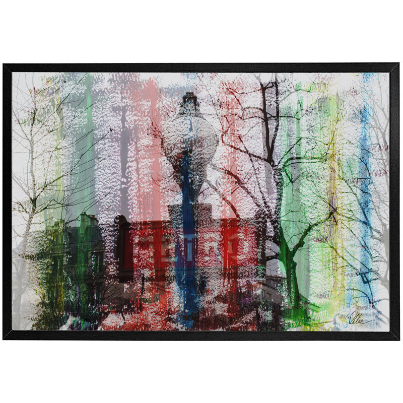 Single Picture Frame Print, Black, 61cm H x 91cm W x 4cm D