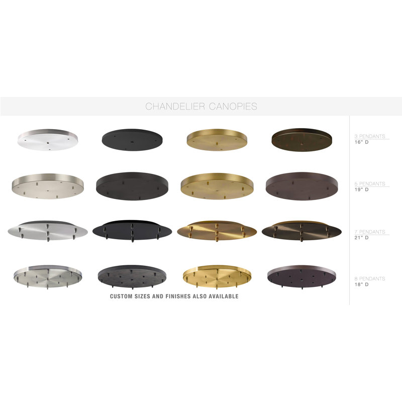 Earth 8 - Light Chandelier, LED, Matte Black, 108" H x 18" W x 18" D