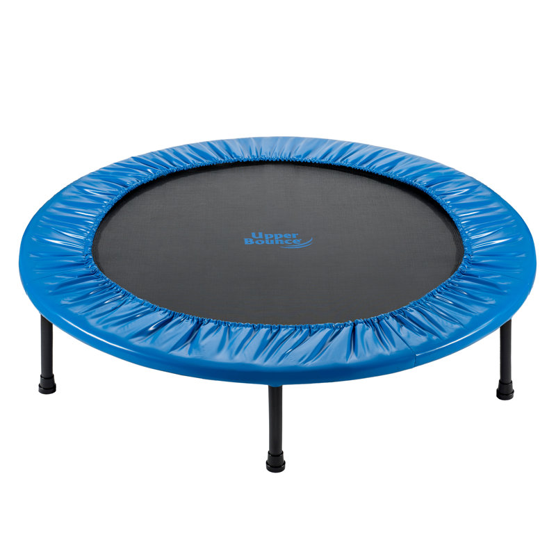 UpperBounce 40" Mini Fitness Exercise Trampoline Rebounder Trampette, 2-Way Foldable with Carry-on Bag