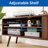 Afshah TV Stand For 50 Inch TV with Charging Station Adustable Shelves for Living Room Bedroom