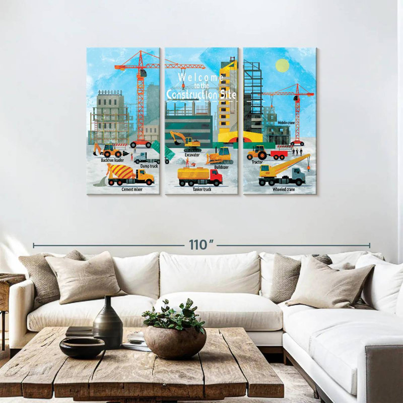 Ashelle Construction Site Chart, 48" H x 74" W