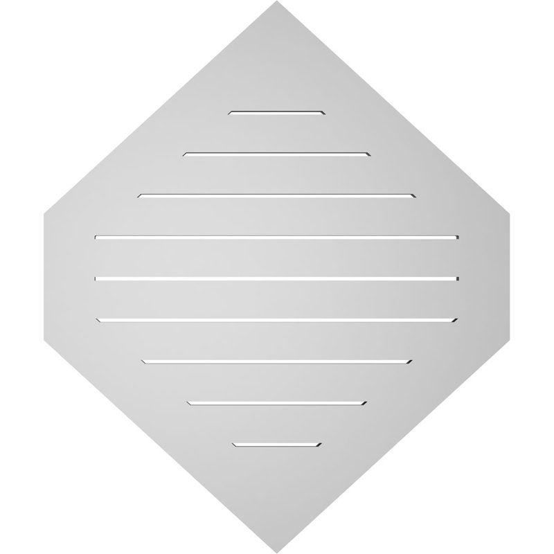 Bouche verticale verticale à hauteur réglable 11/12 po, H 1 po x l 32 po x L 38 po