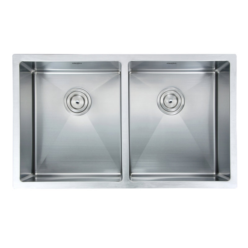 Prestige Series 28'' Stainless Steel Double Bowl Kitchen Sink