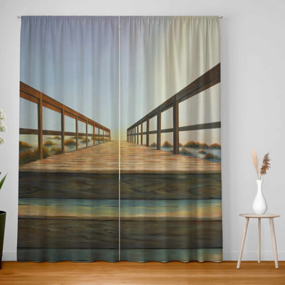 Footbridge Blackout Window Curtain Pair for Home Decor