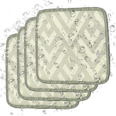 Ensemble de 4 coussins de siège antidérapants Ortenzia