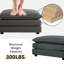 Repose-pieds rembourré en chenille-2047740833