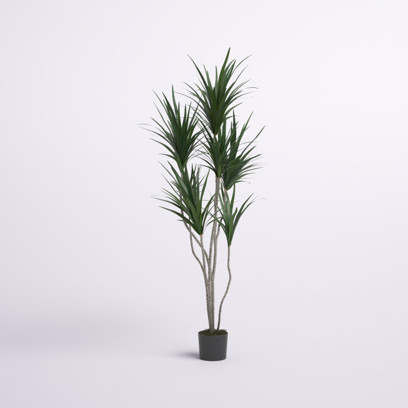 Arbre Dracaena artificiel en pot 74 po