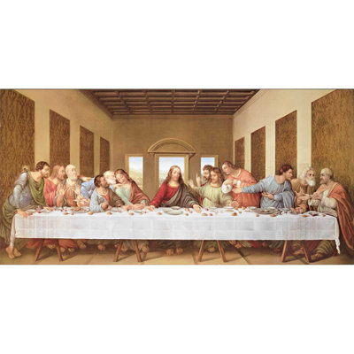 «Tabitha The Lord's Supper On MDF» par Leonardo Da Vinci, reproduction