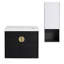 Meuble-lavabo mural 24 po avec lavabo en céramique et armoire latérale, portes à fermeture en douceur, armoire combinée 00212WHK-06324BCT (KD-Packing)-28383135