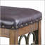 Banc avec garniture cloutée