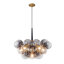 Lustre 6 lumières en verre de style éclectique Eclectic
