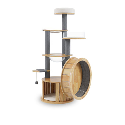 6 Tiers Cat Tree with Condons,Perch,Scratching Posts