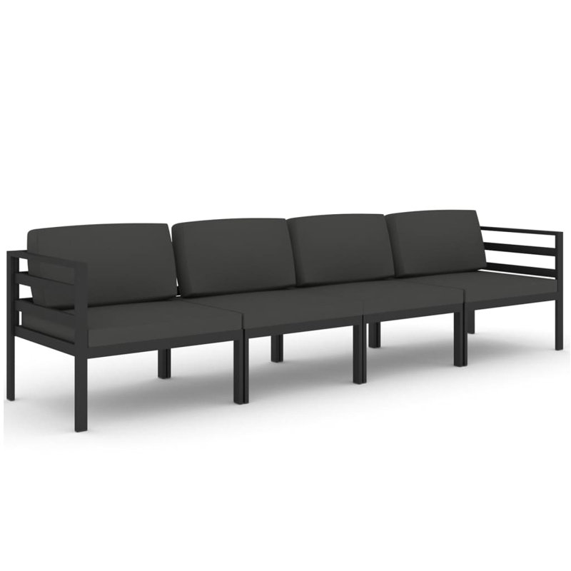 4 Piece Lounge Set with Cushions