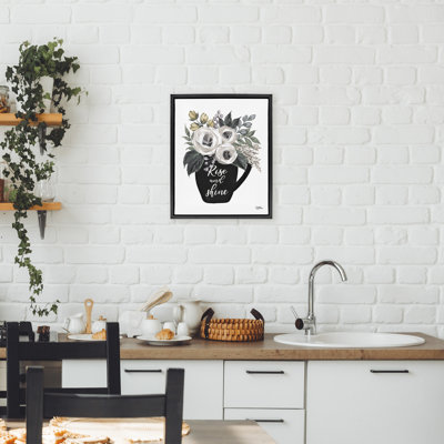 Rise And Shine Arrangement Floating Frame, design by Michele Norman