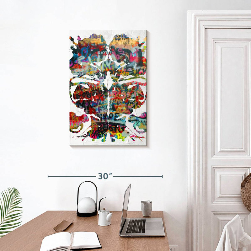 Avery Rorschach Graffiti, 30" H x 20" W