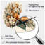 Crème et fleurs oranges, Bouquet d'interprétations I - Horloge murale asymétrique-105566513
