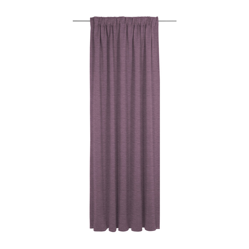 Polyacrylic Opaque Pinch Pleat Curtain Panel, Berry, 132cm Width x 325cm Drop
