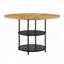 Table de salle à manger ronde moderne épissure avec rangement double couche (47,3 po)-735649110
