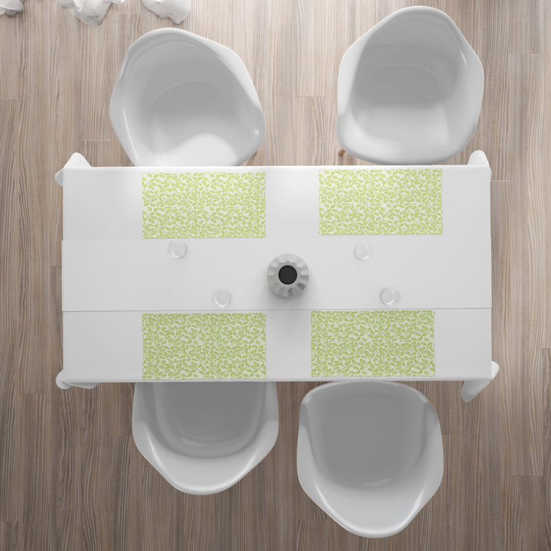 Polyester Floral Rectangle Placemat