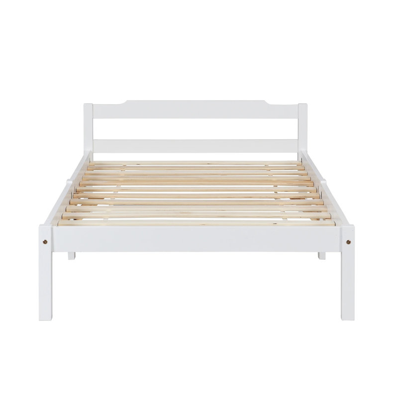 Birke Bed, Double (4'6), White