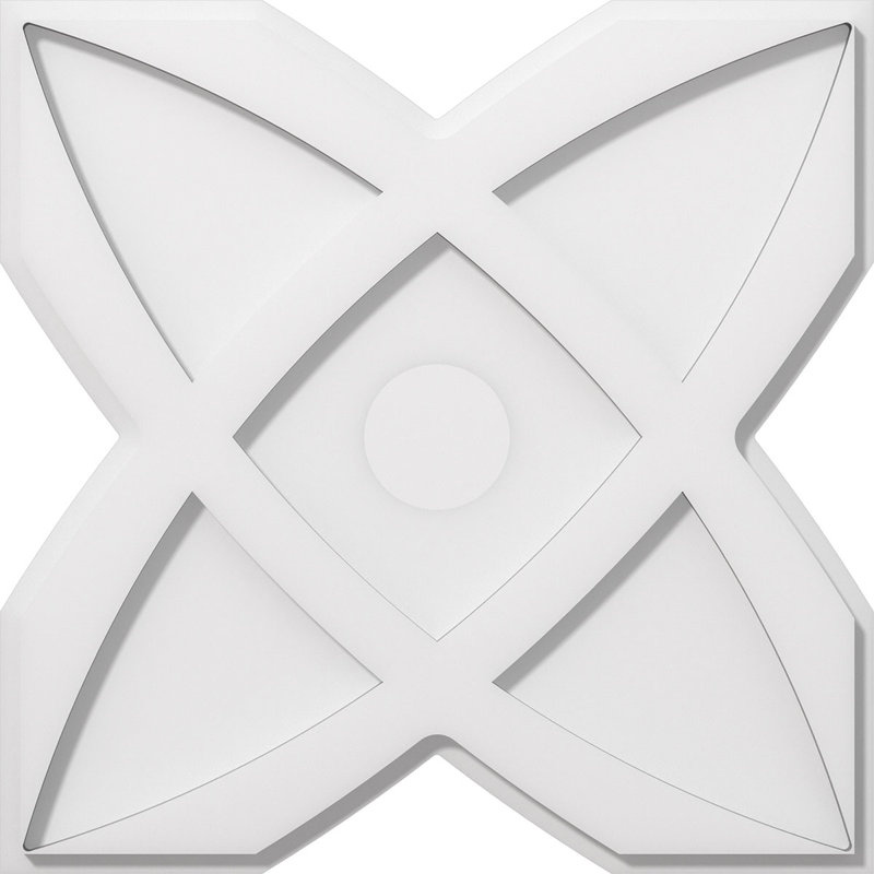 Diamètre intérieur de médaillon en PVC de 3 po Titus, H 18 po x l 18 po x P 1 po