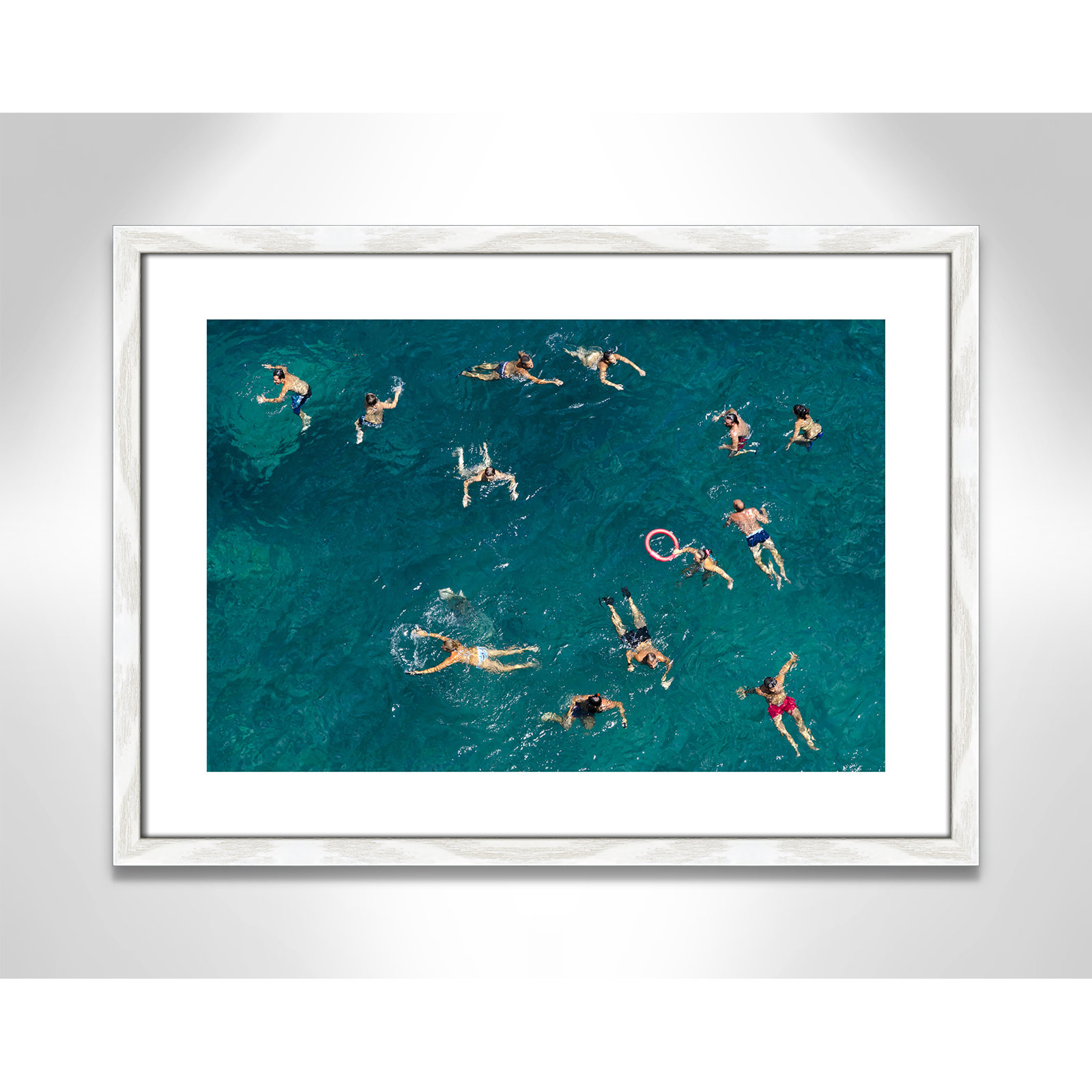 Tonti - Photograph Print, White Wood Framed Paper, 17" H x 23" W x 0.75" D