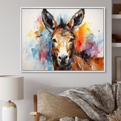 «Abstract Donkey Reverie», art mural sur toile