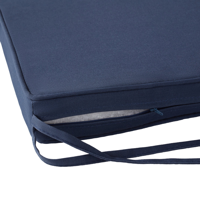 Outdoor Dining Chair Seat Pad, Navy