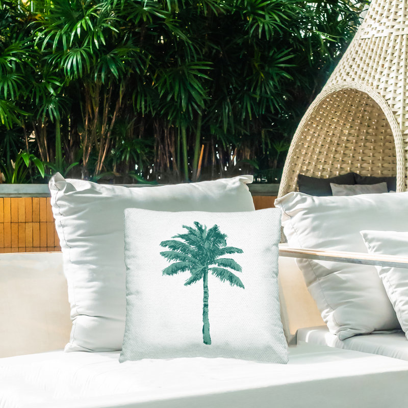 Floral Outdoor Throw Pillow