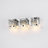 Amora 3-Light Dimmable Rectangular Bathroom Vanity Light With Crystal Shade