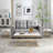 Nesting Coffee Table Set of 3, Faux Marble Top with Golden Frame
