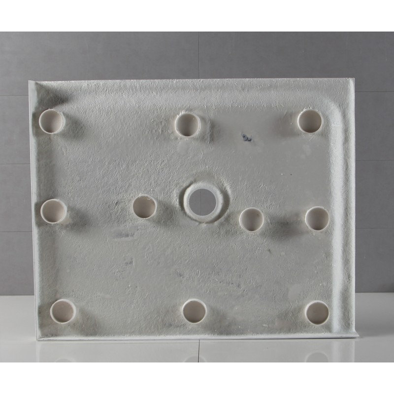 Base de douche à seuil simple l 48 po x P 36 po, Blanc