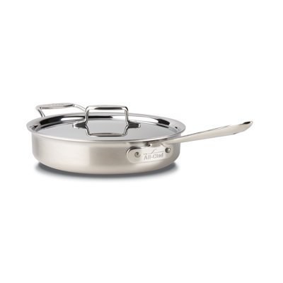 Sauteuse All-Clad D5 en acier inoxydable brossé avec couvercle