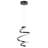 Arianda 11" 1-Light Modern Minimalist Metal Helix Swirl Abstract Integrated LED Pendant-807737968
