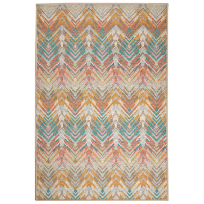 Seneca Stone Machine Printed Washable Rug