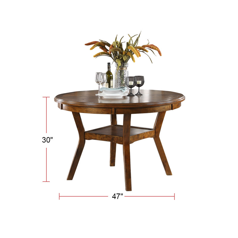 Seagrove Round Dining Table, Walnut