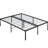 Heavy Duty Full Size Black Bed Frame Made Of Metal, Simple Assembly, Silent Use, 1000 - Pound Capacity, Reinforced Support For Mattress, Under Space Organization, Applicable Rooms, Leg Connection-1979955209