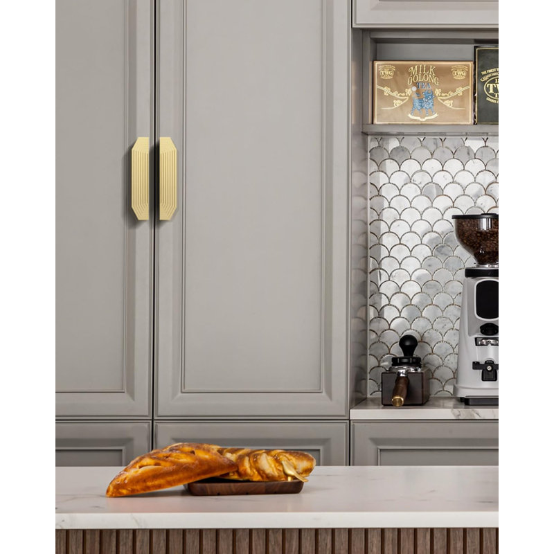 modern pulls for dresser Satin Gold Century MCM 01 Drawer Pull
