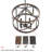 Ifill 4-Light Dimmable Drum Chandelier