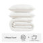 Premium King Bedding Sets, Cotton Gauze Embroidered Quilt, All-season Comfort