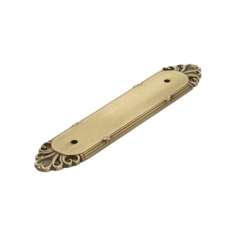 Emtek Ribbon and Reed Backplate for Cabinet Pull