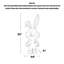 Lapin pelucheux en résine-920835900
