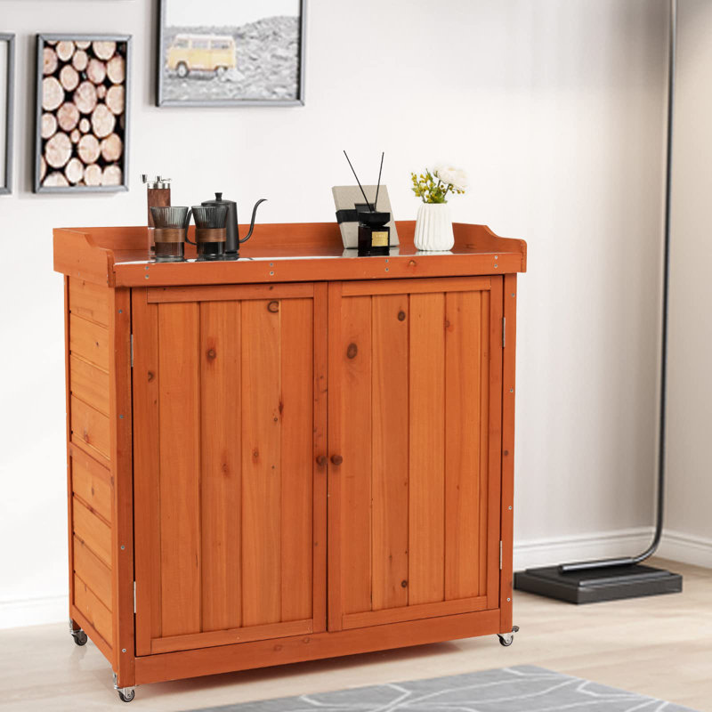 Storage Cabinet Made of Wood-Based Material (100 cm H x 98.5 cm W x 48 cm D)