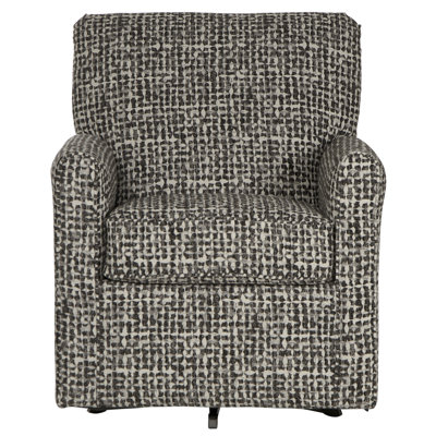 Brytanni Upholstered Swivel Armchair with Comfort Coil Seating